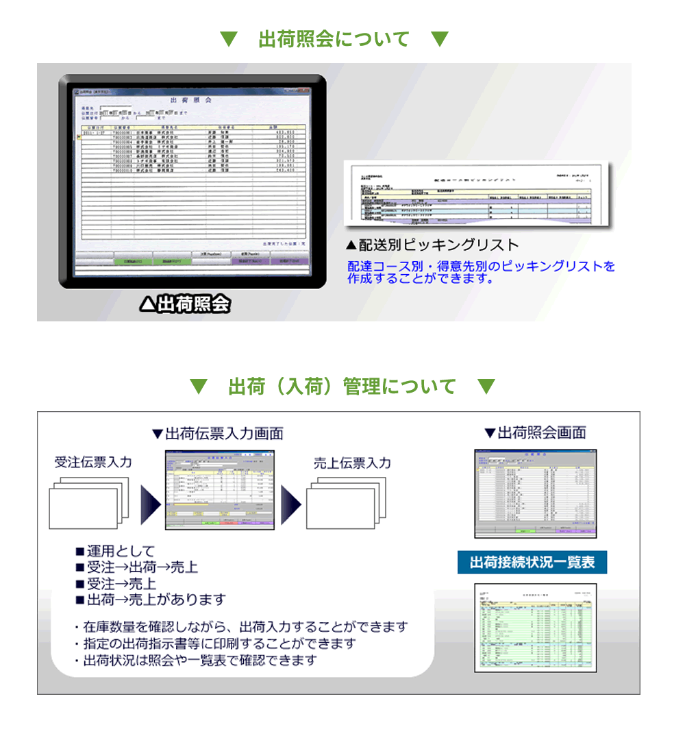 青果、出荷、入荷、ソフト